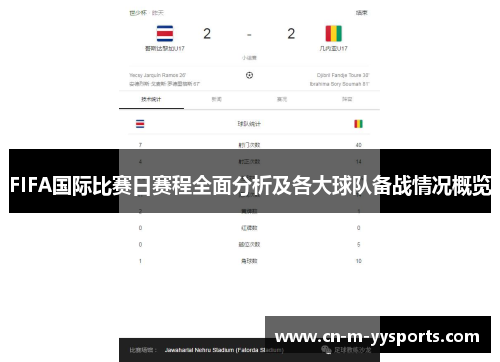 FIFA国际比赛日赛程全面分析及各大球队备战情况概览